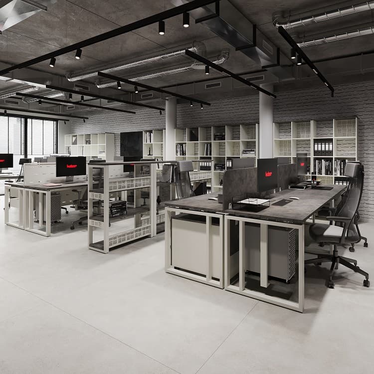 Стеллаж мобильный Kobor SМ2-90/30 graphite/chicago