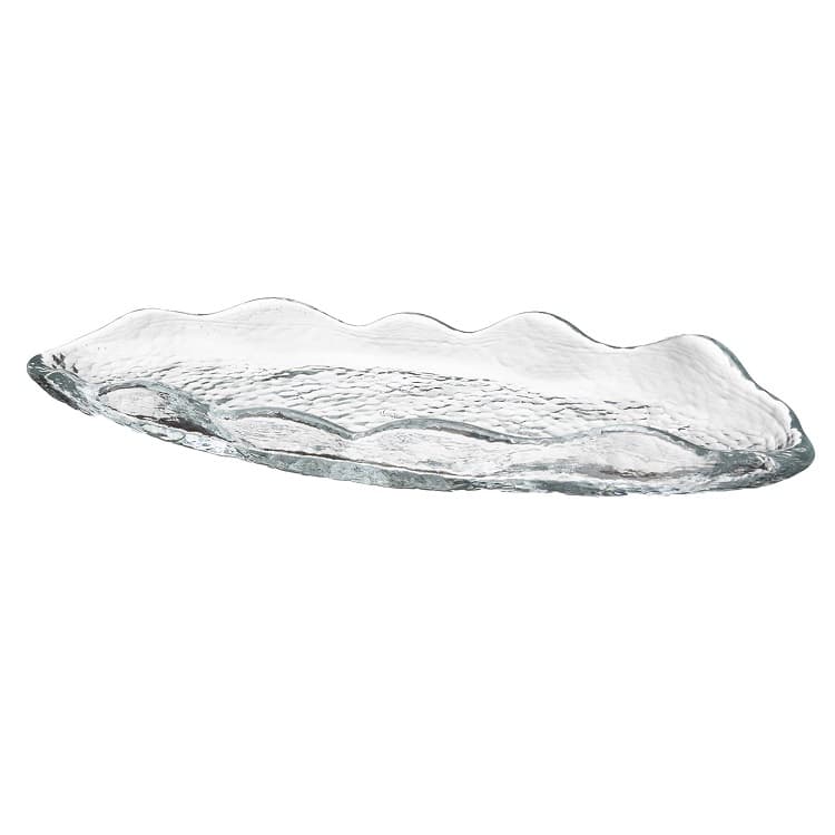 Блюдо овальное ARDACAM Hammered ARD 2376.1 30x11 см h 3,5 см (стекло, прозрачное)