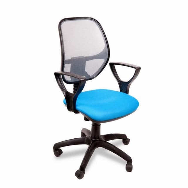 Кресло компьютерное Мирэй Марс new Гольф синхро (голубой), ткань цветная серия В