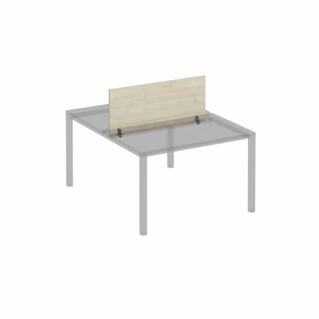 Экран для рабочей станции 120 на сером металлокаркасе Юнитекс Комфорт КФ К.С 846 ДШ дуб шамони