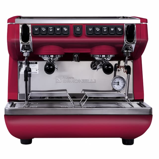 Кофемашина-автомат NUOVA SIMONELLI APPIA LIFE COMPACT 2GR V 220V RED+ECONOMIZER+HIGH GROUPS