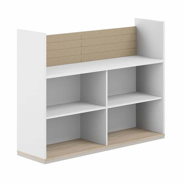 Стеллаж-комбо 1438 односторонний Norden Allegro AG.252.300.652.BG с экраном тканевым низким