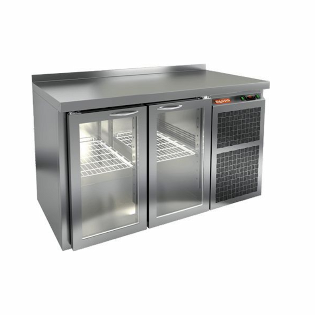 Стол c охлаждаемым шкафом Hicold SNG 11 BR2 HT (стеклянная дверь)