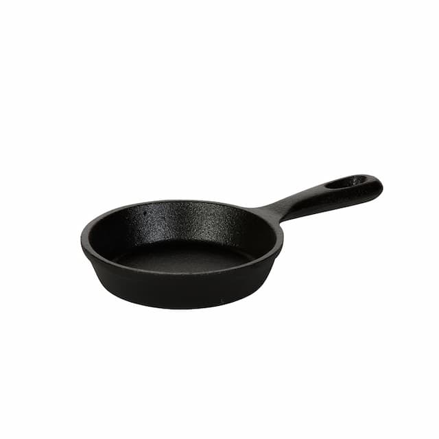 Сковорода чугунная порционная Luxstahl КТ1217 126/29 мм с одной ручкой [НЕ51]