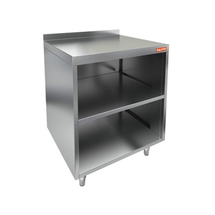 Стол открытый с полкой и бортом Hicold НБМСО-8/3БП