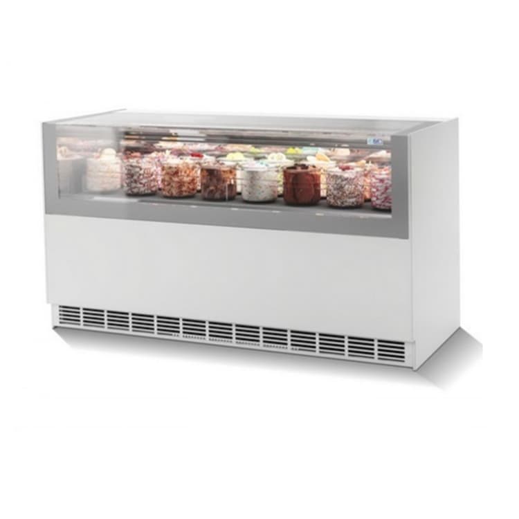 Витрина для мороженого ISA ONESHOW Stand 120+120 цвет белый