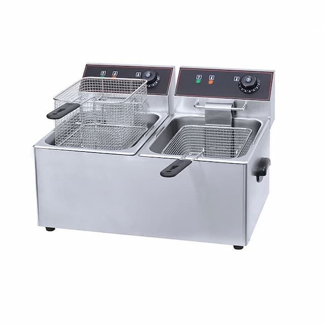 Фритюрница Hualian Machinery HEF-8L-2 (2 емкости)