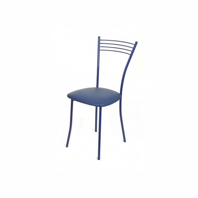 Стул «Хлоя» с мягким сиденьем (окрашенный каркас, каркас Серебро, обивка экотекс 3001)