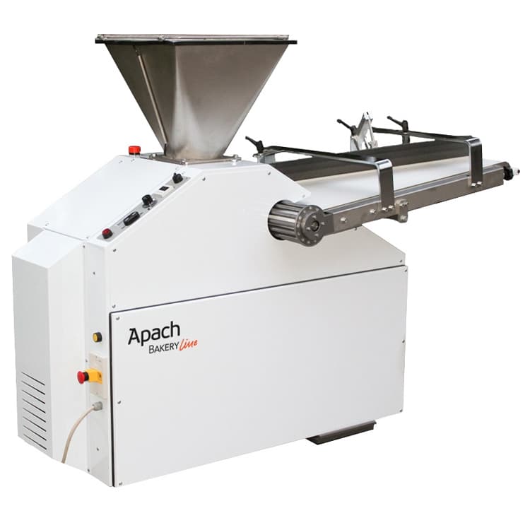 Тестоделитель вакуумный  APACH BAKERY LINE SD120 SA с теф. бункером 50 кг, сист-й смазки приводом конв-ра